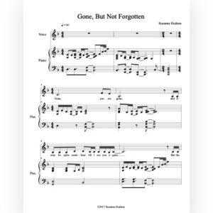 Gone But Not Forgotten (Full Version Sheet Music)<br>Suzanne Hodson